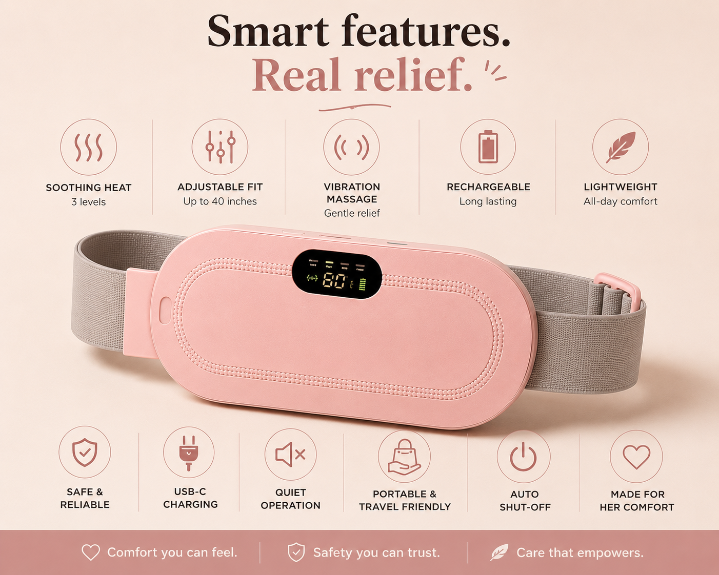 No Cramp™ Period Pain Relief Belt