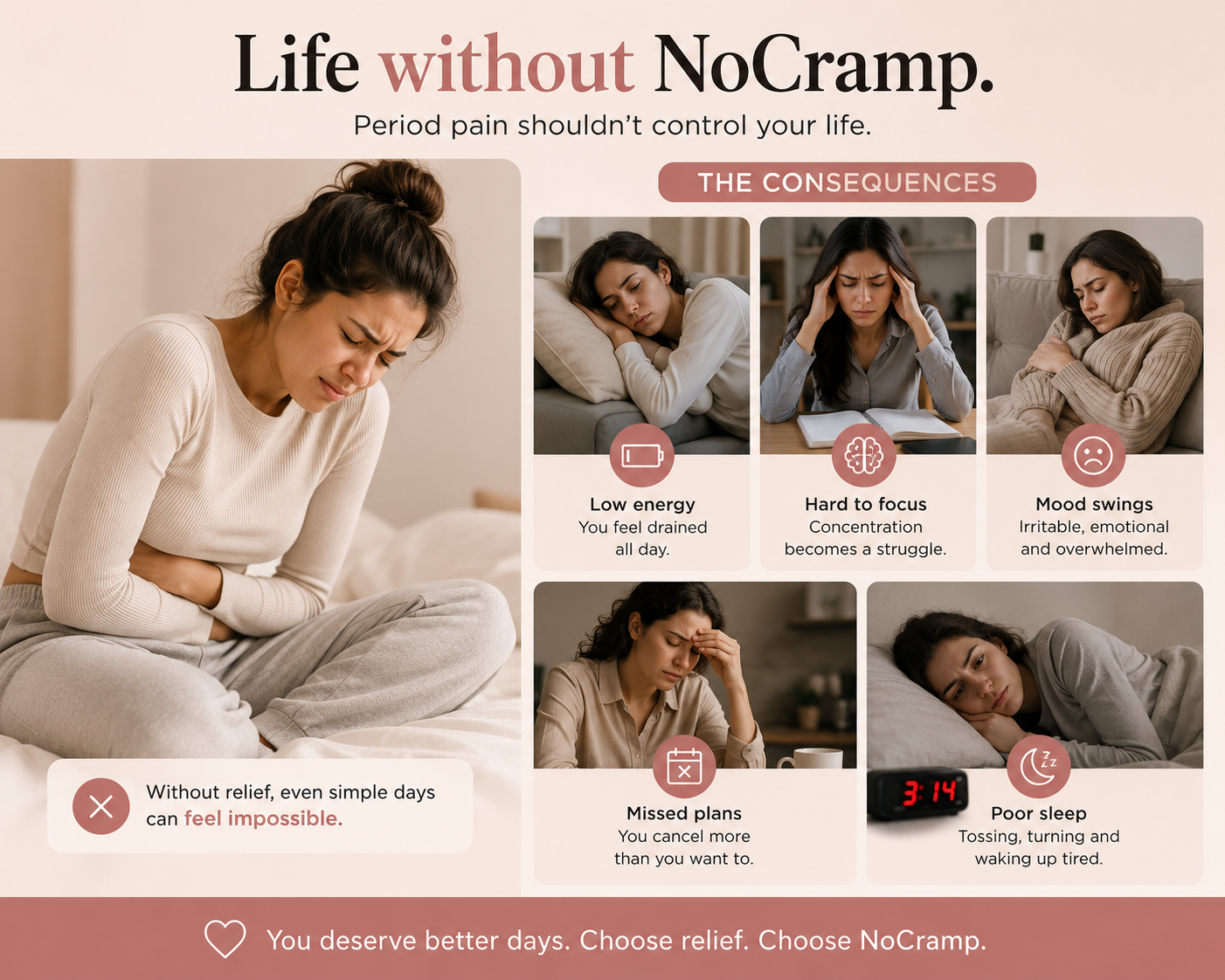 No Cramp™ Period Pain Relief Belt